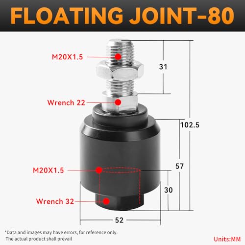 Cylinder Pneumatic FD-80 Accessories M20*1.5 Universal Swing Floating Joint - color: FD, size: 80