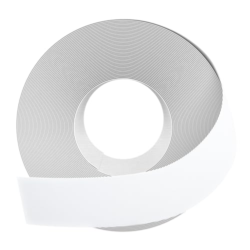 GSCIT Club White Edge Banding, 1 1/2 inch x 10ft Melamine Edge Banding with Hot Melt Adhesive Preglued Cabinet Edge Banding Flexible White Veneer Plywood - color: White, size: 1 1/2"x 10ft