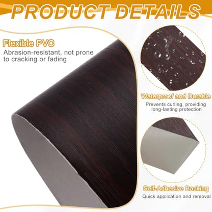 uxcell Wood Grain Repair Tape,4.7" x33ft Grain Repair Patch,Black Walnut - color: Black Walnut, size: 4.7 Inch x 33 ft