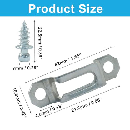 20Pcs Silver Concealed Connector, Half Pass - style: Silver-Half Pass