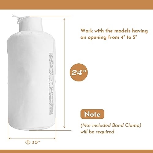 70334 1 Micron Polyester Dust Filter Bag for Wall Mount Dust Collectors