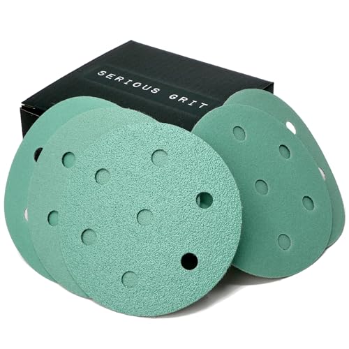 7-Hole 3.5-Inch / 90mm Sanding Discs for Festool RO 90 Rotex by Serious Grit - size: Mixed Grit