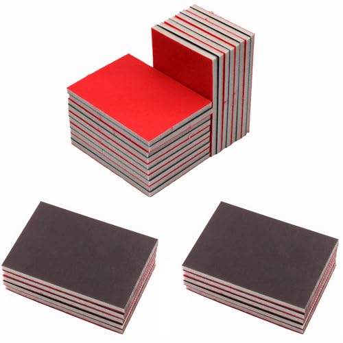 24pcs Sanding Sponge, 320-3000 Grit, Ultra Fine Wet Dry Flexible Hand Sanding Pads for Sander, 4" X 2.8" X 0.2" Foam Sand Paper Block Assortment Kit for Drywall, Metal, Wood, Model Polishing