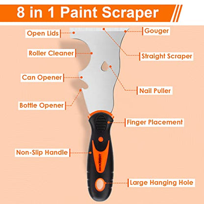 THINKWORK Putty Knife Set, 14Pcs Drywall Knife Set