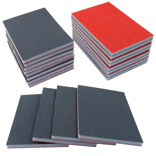 20Pcs 320 Grit Sanding Sponge Set - style: 320 Grit-20 Pcs