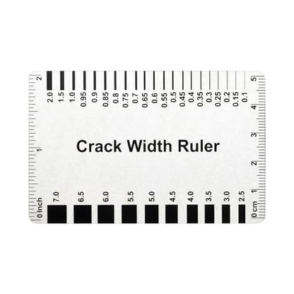(10PCS) Muka Plastic Concrete Crack Width Ruler - color: Gloss Clear B
