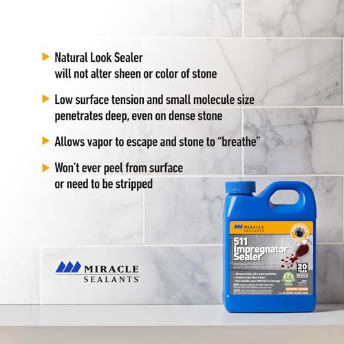 Miracle Sealants 511 Impregnator Penetrating Stone & Tile Sealer, Pint - size: Pint