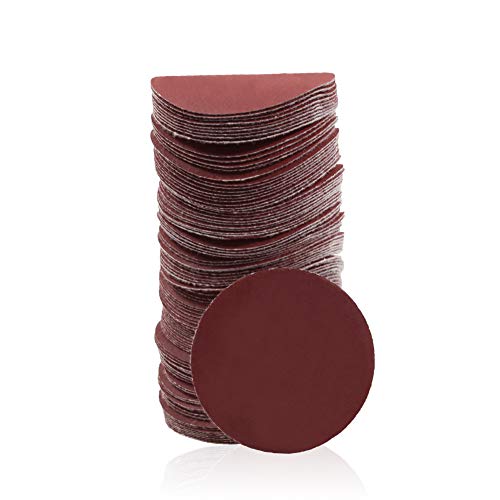 SPEEDWOX 100PCS 2" 800 Grit Sanding Discs, Hook and Loop No Hole Sandpaper - style: 800 Grit