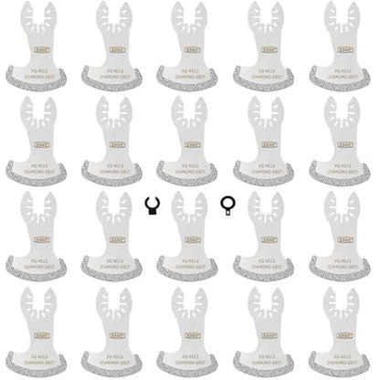 XXGO 20 Pcs Oscillating Tool Diamond Blade for Grout Removal XG8020S - size: 20 PCS