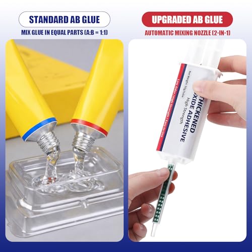4 Sets 2 Part Epoxy Resin 5 Minute Epoxy Clear Glue 1.76 oz