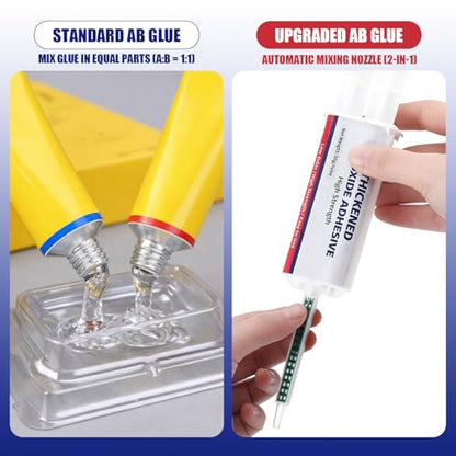 4 Sets 2 Part Epoxy Resin 5 Minute Epoxy Clear Glue 1.76 oz