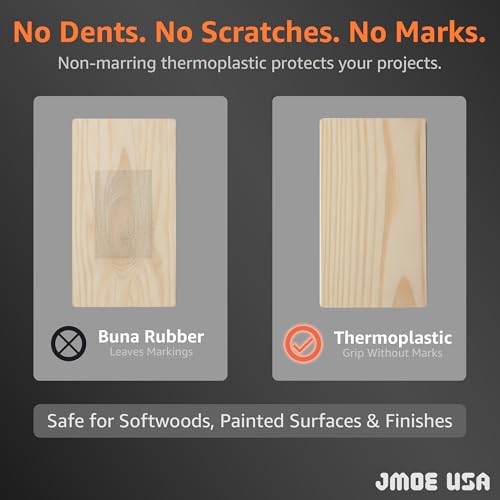 Jmoe USA Replacement Clamp Pads Compatible With Irwin QUICK-GRIP Heavy-Duty Clamps, Non-Marring High-Grip Surface, Durable Polymer Covers, Woodworking Accessory (Heavy-Duty - 600lb) - size: Heavy-Duty (600lb)