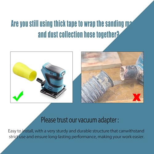 NyxVeil DWV9000 Sander Dust Collection Vacuum Hose Adapter