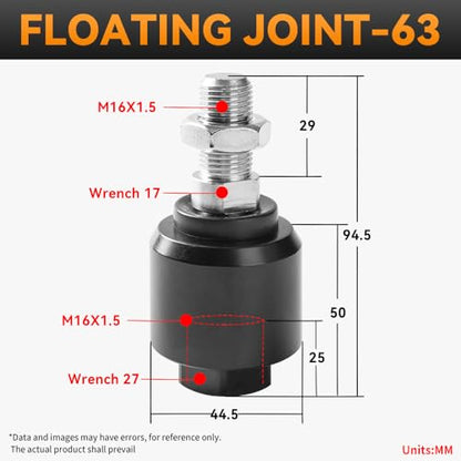 Cylinder Pneumatic FD-63 Accessories M16*1.5 Universal Swing Floating Joint - color: FD, size: 63