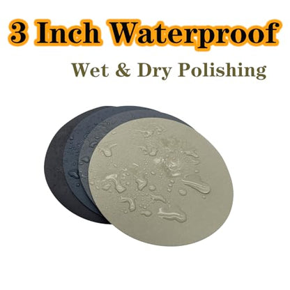 3 Inch Sanding Discs, 40pcs 180 Grit Premium Silicon Carbide Sandpaper - style: Grit 180