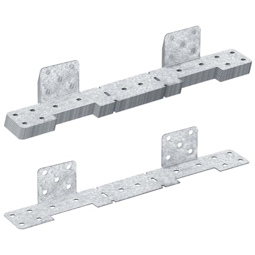 8 PCS Adjustable Stair-Stringer Hanger Connector, Deck Tie Strap Bracket