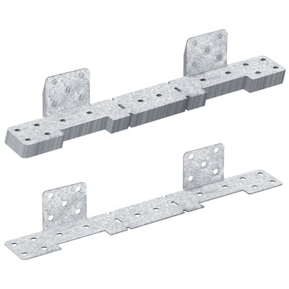 8 PCS Adjustable Stair-Stringer Hanger Connector, Deck Tie Strap Bracket