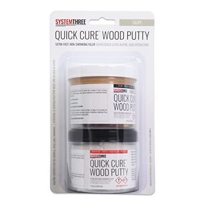 SYSTEMTHREE Quick Cure Putty, Taupe, 8-oz Kit - color: Taupe, size: 1 Count (Pack of 1)