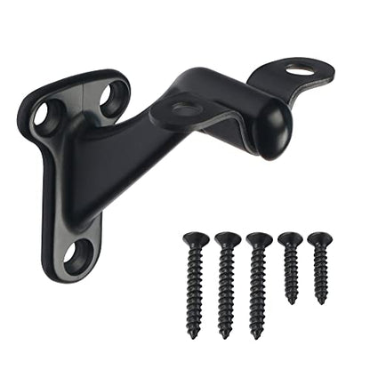 Triumph Hardware,3 Pack,3" Heavy Duty handrail Bracket Matte Black,Stair Railing Bracket DIY Easy Installation Hardware - color: Matte Black