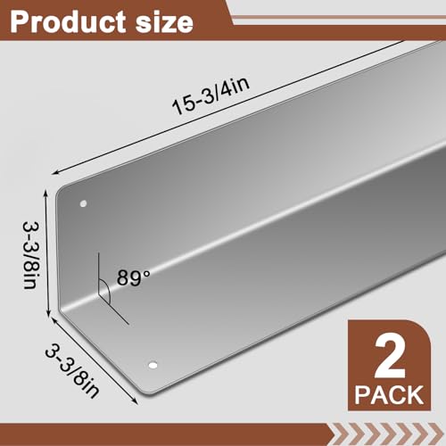 Moxweyeni 2 Pack Stainless Steel Corner Guards for Vinyl Siding