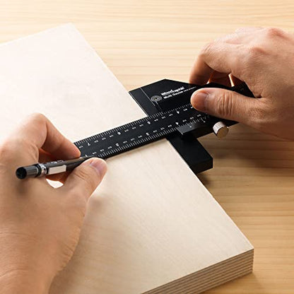 Scriber Gauge 26 Inch – Extra Long Measuring and Marking Ruler, Layout and Joinery Gauge, CNC Aluminum Square Tool for Woodworking, Carpentry, Framing, DIY Projects (New Version) - size: 26 Inch