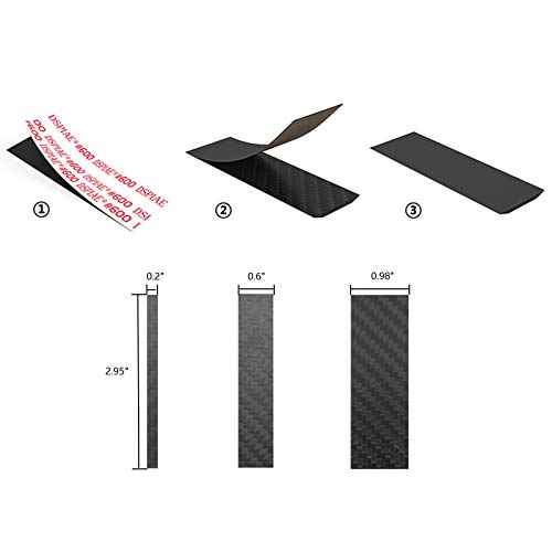 Sanding Sticks for Plastic Models, Gunpla, Wood and Tools Kit, 3 Sizes Carbon Fiber Sanding Sticks with 24PCS Replaceable Adhesive Grit Sandpaper