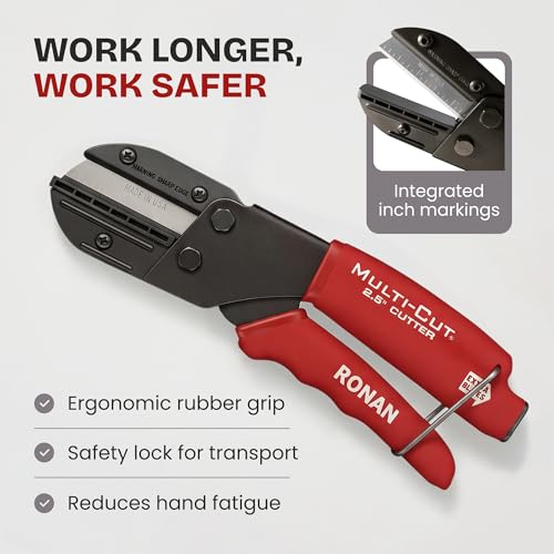 Multi-Cut Industrial Cutter, Heavy Duty Blade for Plastic, Rubber, Vinyl - size: 2.5 inches