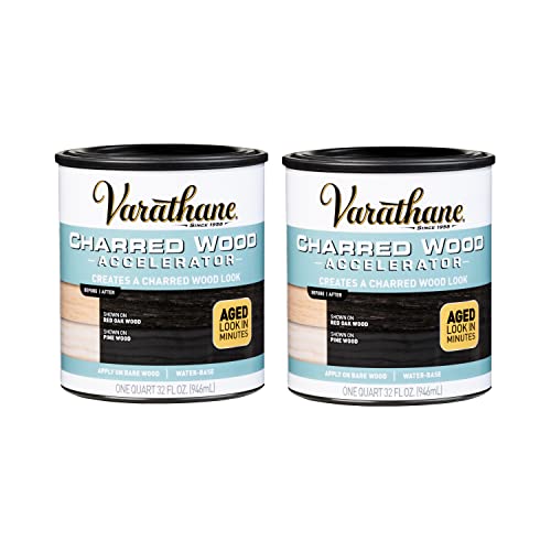 Varathane Charred Black Wood Accelerator - color: Charred Black, size: Quart (Pack of 2)