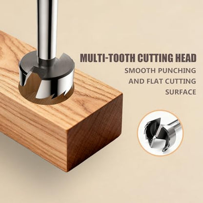 CATITO 2-3/4"(70mm) Forstner Drill Bit for Woodworking - HEX Shank, 2-3/4 Inch Forstner Bit, Wood Drill Bits for Holes, Hinge Cutter for Hard Wood, Plastic, Plywood - size: 2-3/4"(70mm)