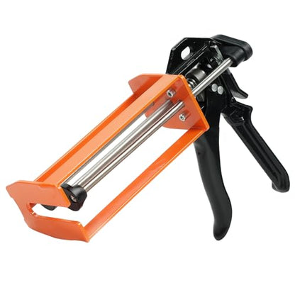 Epoxy Gun Dual Cartridge 200 ml / 215 ml (1:1 & 2:1), Manual 2 Part Epoxy Gun for Panel Bonding Adhesive, Fillers, Structural Epoxy, Plastic & Fiberglass Repair - size: 200ML/215ML(1:1&2:1)