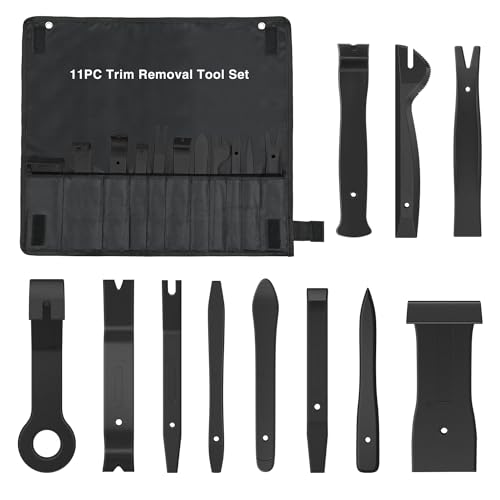 GOOACC 11PCS Auto Trim Removal Tool Kit Black - color: 11pcs Trim Removal Tool Black
