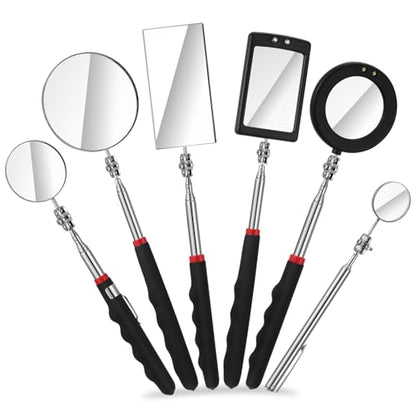 6 Pcs LED Telescoping Inspection Mirror Under Vehicle Inspection Mirror