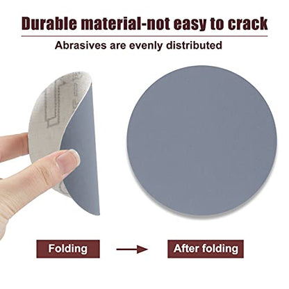 SPEEDWOX 50pcs Sanding Discs 4 Inches Sandpaper 3000 Grit Hook and Loop Sanding Discs for Drill Grinder Rotary Tools No Hole - size: 3000 Grit