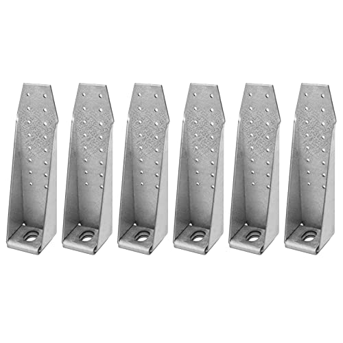 GBGS 6 PCS Deck Tension Tie Bracket,Holdown Bolted,1/8" Thick