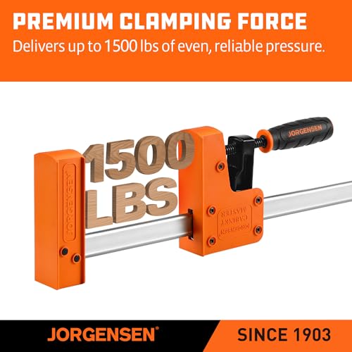 Jorgensen 24-inch Bar Clamps Set, 2-pack Cabinet Master 90° Parallel Clamps - size: 24 Inch