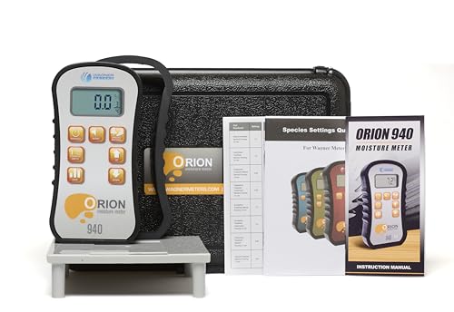 Orion® 940 Pinless Wood Moisture Meter by Wagner Meters I Accurate, Non-Damaging, Dual Depth Lumber Moisture Measurement, Data Collection & Storage, On-site Calibration (Standard Calibrator) - size: Standard Calibrator
