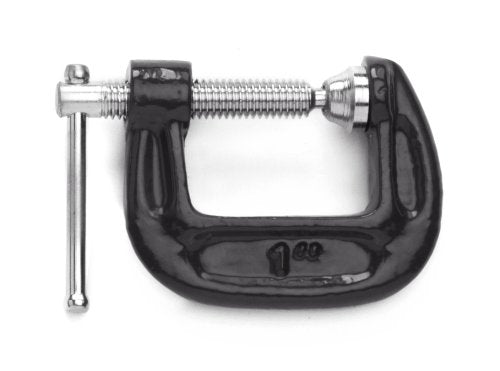 TEKTON Malleable Iron C-Clamp | 4009, Black, 1 Inch (Pack of 2) - size: 1 in. (Pack of 2)