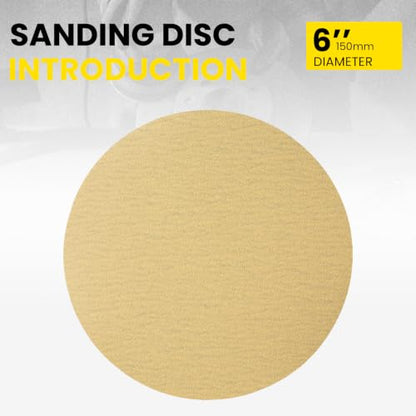 30 PCS Hook and Loop Sanding Discs 6 Inch No Hole Aluminum Oxide Sandpaper Discs 60 80 100 120 150 180 220 320 400 600 800 1000 Grit for Woodworking Automotive - style: No Hole 60-1000 Grit