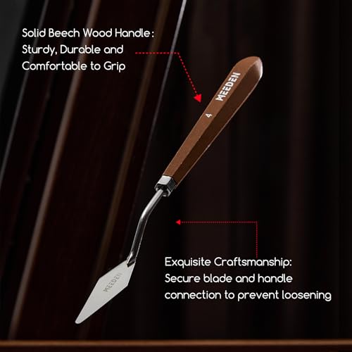 MEEDEN Artist Mixing Scraper Knife: 8.7" Flexible Stainless Steel, #16 - style: #16