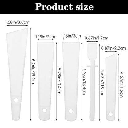 Ymapinc 5Pcs Applicator Glue Spreaders, Woodwork DIY Craft Art Projects