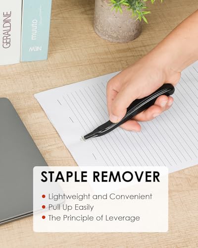 KTRIO Magnetic Staple Remover Tool 6 Pack, Classic Black - size: 6 Count