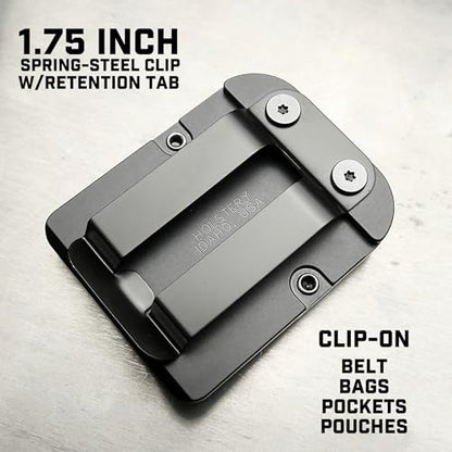 Holstery TapeMaster | Clip-On Tape Measure Holder - Low-Profile Measuring Tape Holster for Your Belt, Tool Bags, Pockets, or Pants - style: TapeMaster Pro
