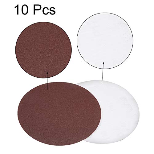 uxcell 6" PSA Sanding Discs 120 Grit Self Stick Aluminum Oxide Sandpaper for Random Orbital Sander Wood Metal Dry Polishing 10pcs - style: 120 Grit