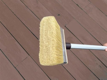 Deck Brush Stain Applicator by Magimate - Thick Soft Large Paint Brush Head with Threads for Extension to Apply Stain and Sealers on Wood Deck Floor Fence Walls - 7 Inch Wide (Pack of 2) - size: 7 Inch (Pack of 2)
