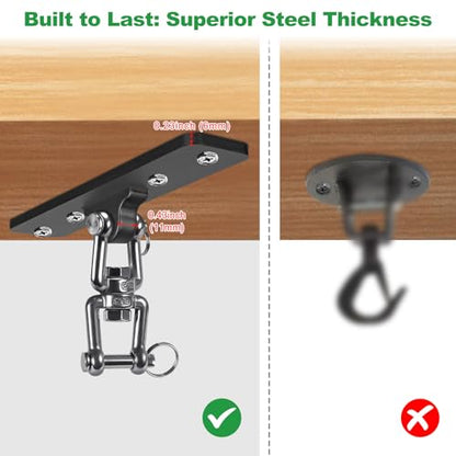 SELEWARE Heavy Duty Punching Bag Hanger, Steel I Beam Clamp for Heavy Bag - color: F: Ceiling Mount Punching Bag Hanger