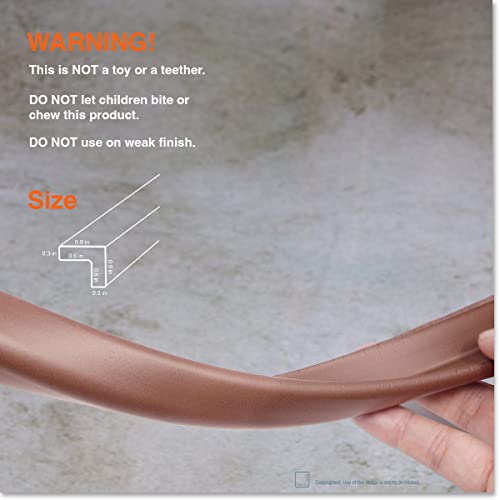 Roving Cove Furniture Edge Protector, Desk Edge Cover, Small 9ft Edge Only - color: Coffee Brown, size: Small 9 Foot (Pack of 1)
