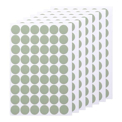 uxcell 7 Sheets/378PCS Self Adhesive Screw Hole Stickers, 2.1cm/0.83" PVC Screw Hole Covers Hole Stickers for Furniture Wood Cabinet Wall Desk Table Bookcase, Tea Green - color: Tea Green