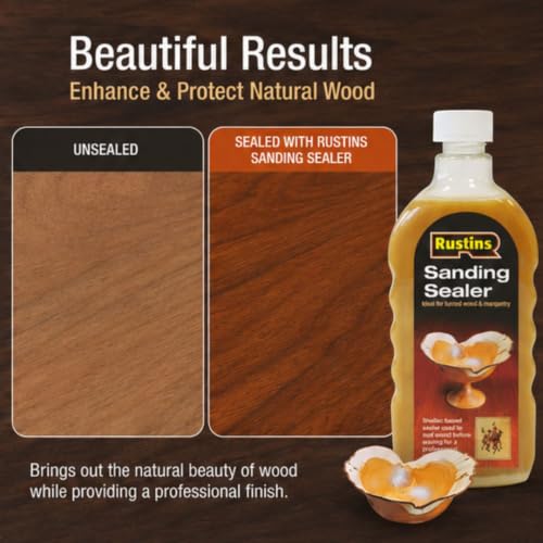 Rustins Sanding Sealer Shellac Indoor Wood Finish 500ml