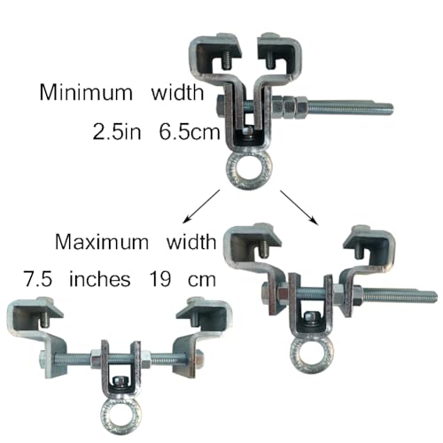 Generic I Beam Clamp;Heavy Duty Steel Beam Clamp;750 LBS Load Rating