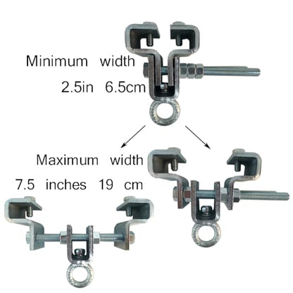Generic I Beam Clamp;Heavy Duty Steel Beam Clamp;750 LBS Load Rating